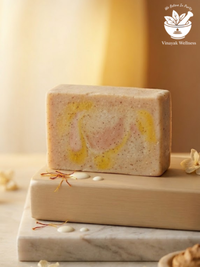 Dudh Malai Kesar Chandan Handmade Soap | Vinayak Wellness