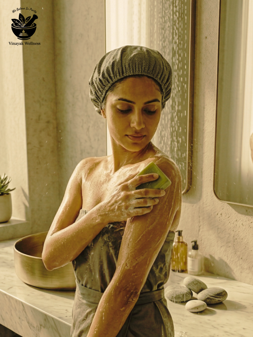 Neem and Aloevera Handmade Soap | Vinayak Wellness - Image 3