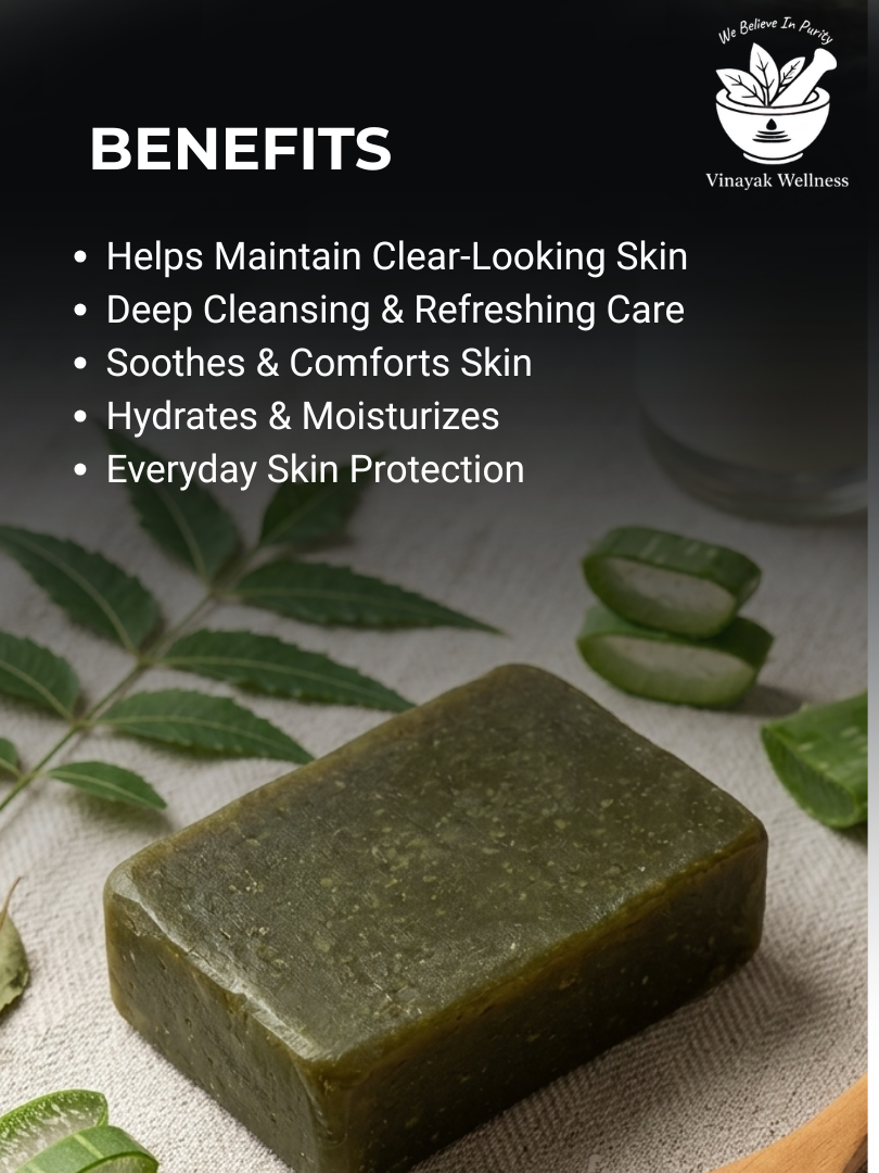 Neem and Aloevera Handmade Soap | Vinayak Wellness - Image 5